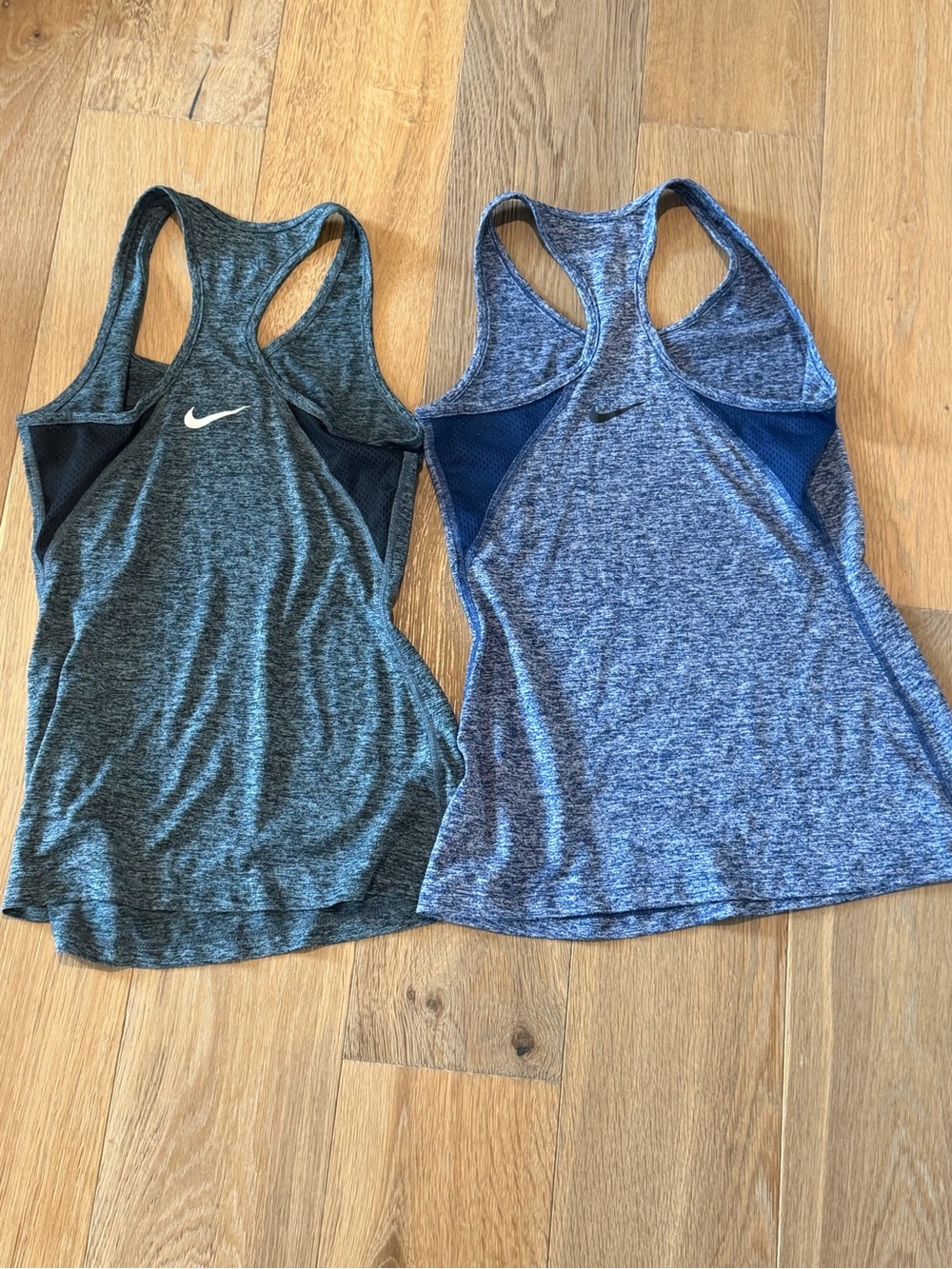 Nike Dri-FIT Racerback Tank Top Bundle XS | Gray & Blue Athletic Tops